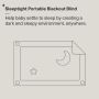 Sleeptight portable blackout blind Infographic