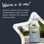 LetsGo Portable Baby Bottle Warmer - inforgrapgic, warms in 10 mins