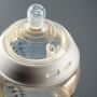 PPSU bottle on a grey background