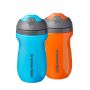 Insulated sippee 2 pack - blue orange