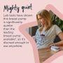 Made for Me Sinlge electric Breast Pump - infographic might quiet