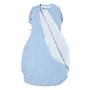 Blue Marl Grobag Snuggle zip open