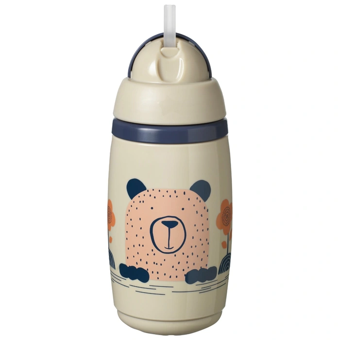 Superstar Insulated Straw Sippy Cup, Grey - 1 pack