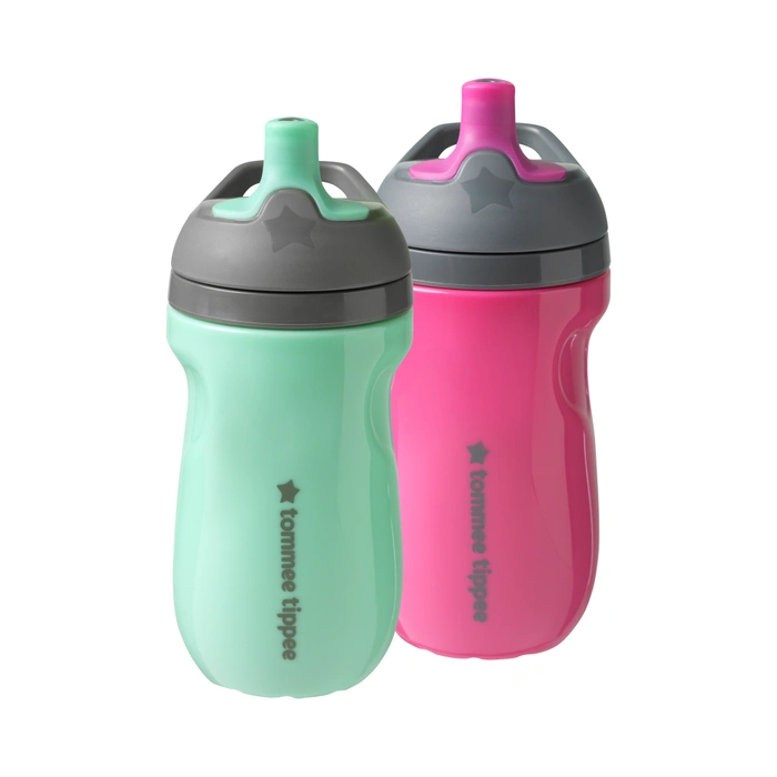 Insulated Sportee, pink, green - 2 pack