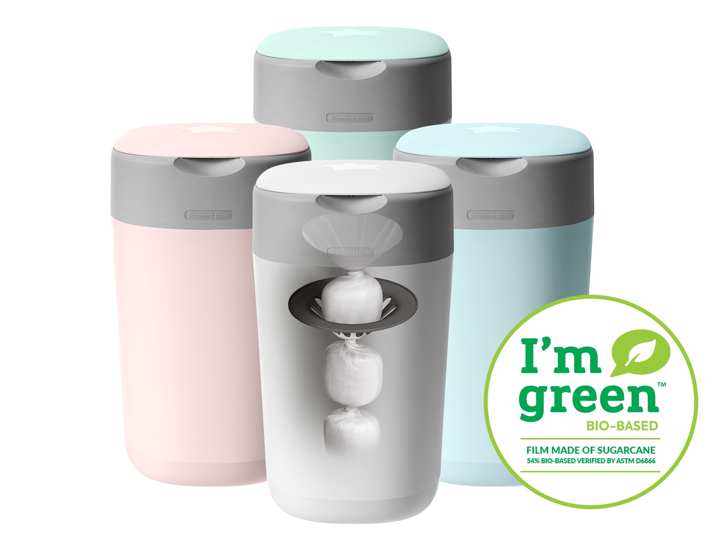 Twist & Click Nappy Bin - I'm Green Bio Based