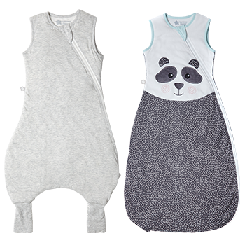 grey marl sleepbag and pip the panda steppee combined image 
