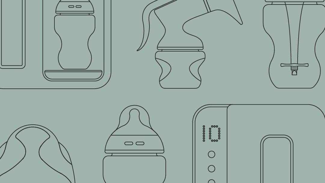 Keyline drawing of Tommee Tippee Products