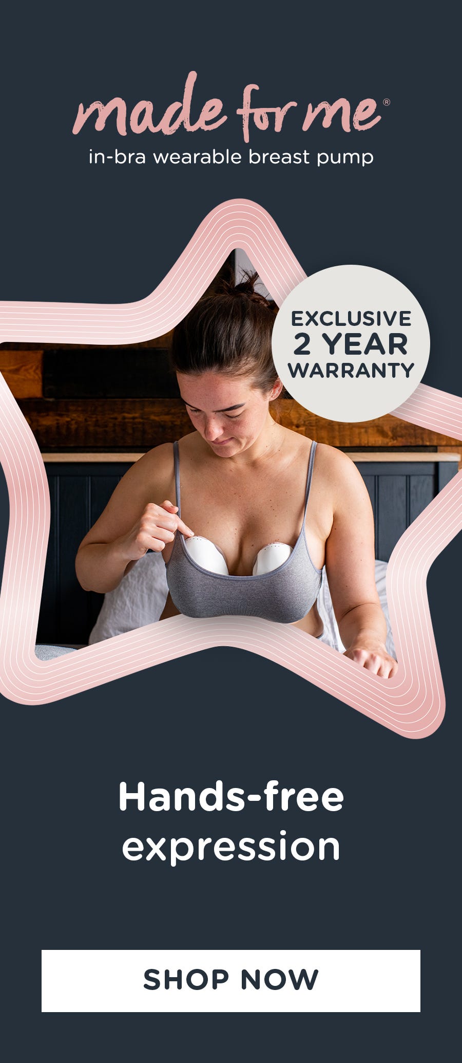 Women using wearable breast pump