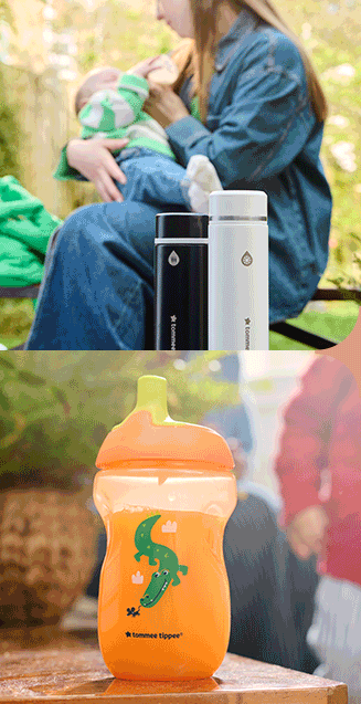 GIF of GoPrep, Cup, LetsGo bottle warmer and Multiwarer 
