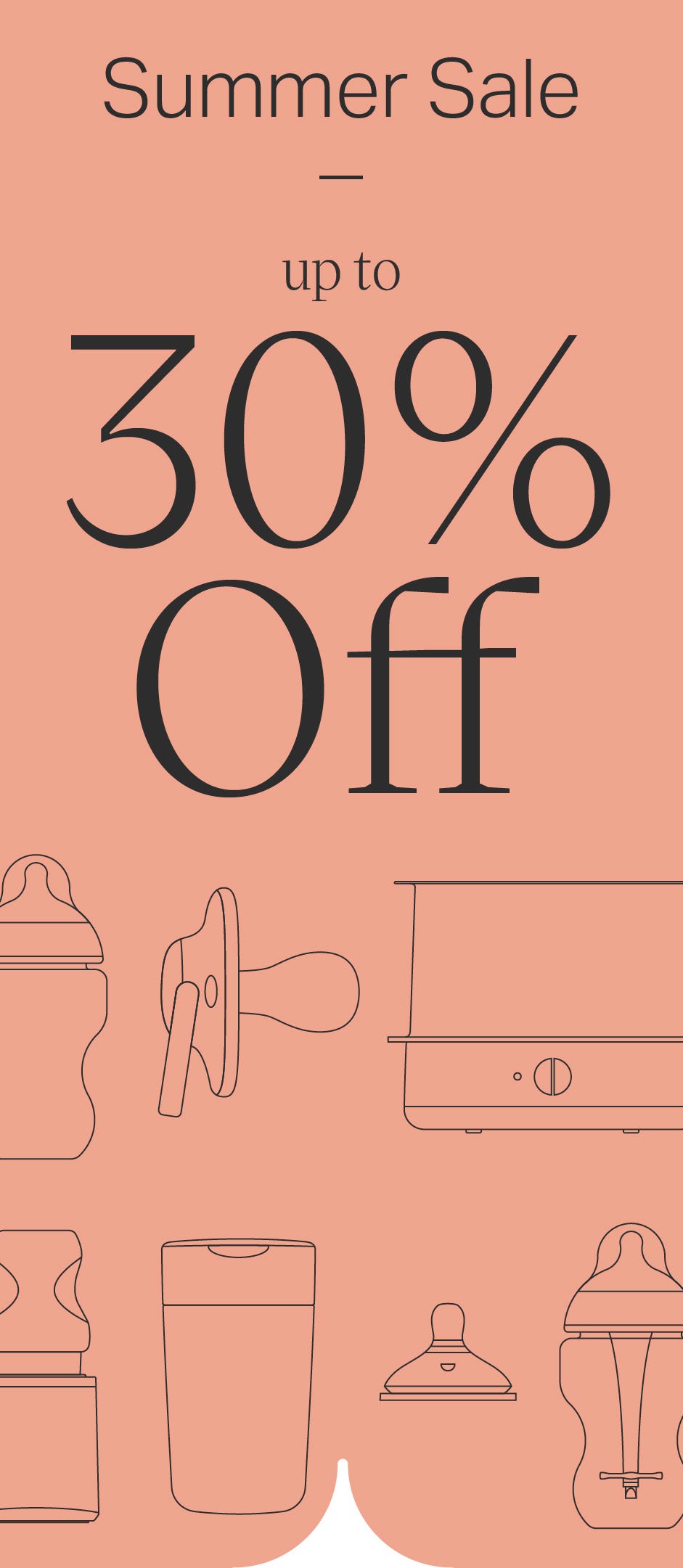 Summer sale up to 30% off